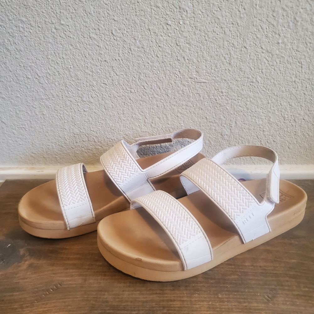 Reef Kids White Strappy Sandals